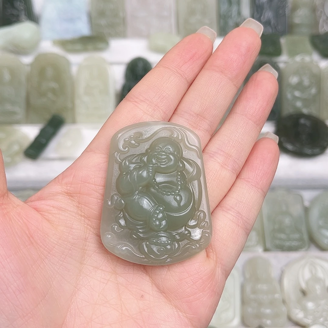 和田玉未镶嵌颈饰