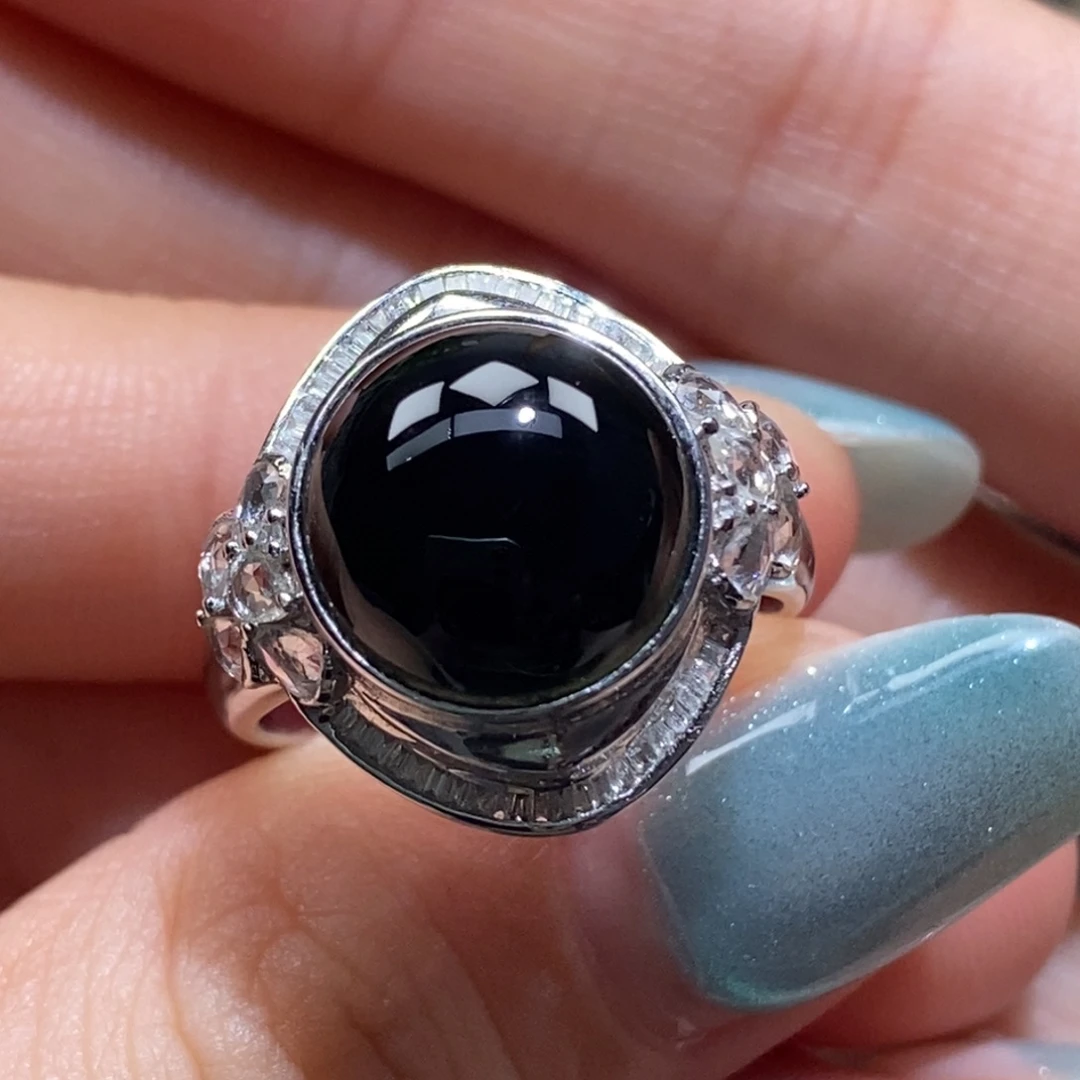 翡翠18K金镶嵌戒指