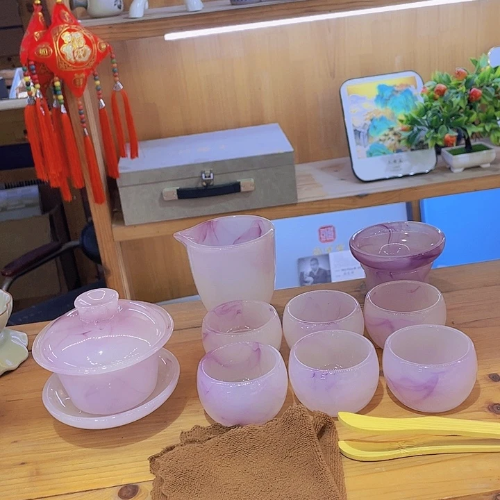 紫飘带琉璃套装琉璃