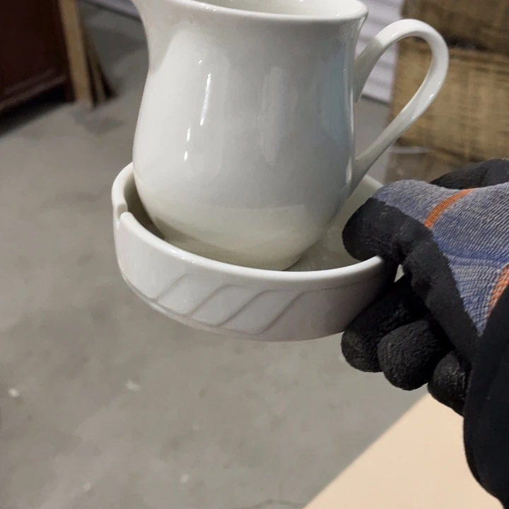 瓷片强化瓷烟灰缸公道杯