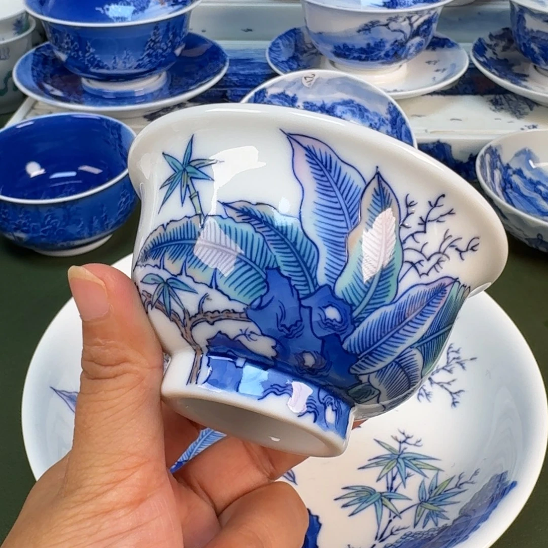 景德镇纯手绘茶具圆圆240