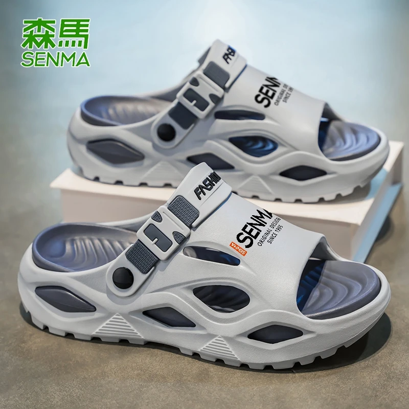 SENMA/森马拖鞋男夏季外穿运动防滑两用开车男士休闲厚底防滑凉鞋