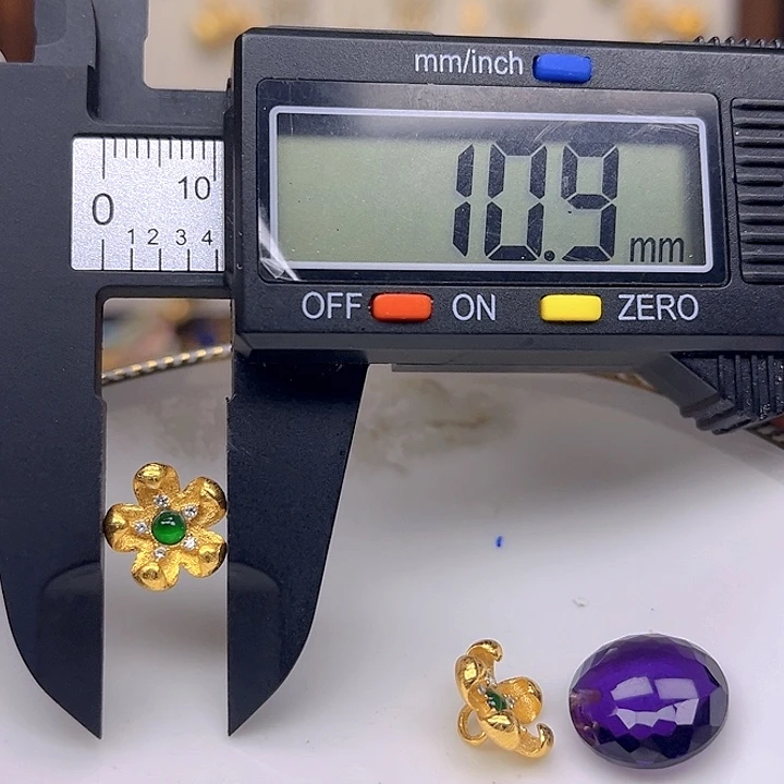 银S925镶嵌颈饰紫晶紫晶925镶嵌90