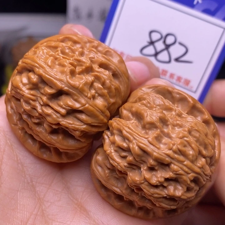 文玩核桃把件42球白882