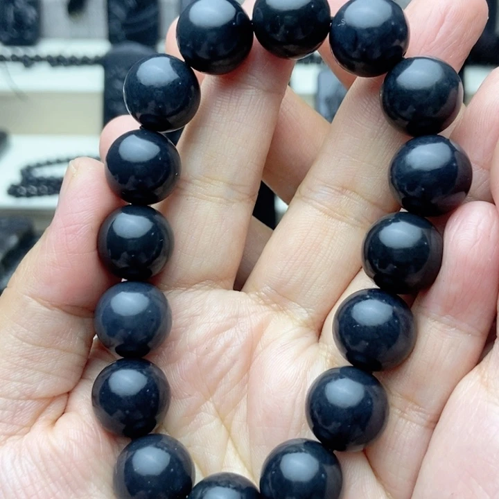 未镶嵌手链和田玉赵***.卡14圆珠手串 福利