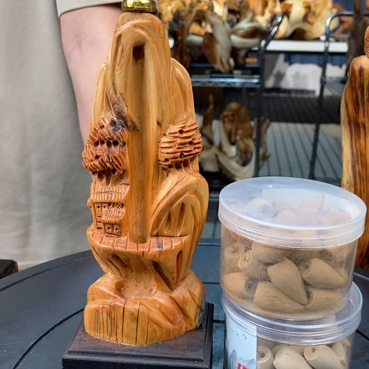 柏木（崖柏）山水倒流香送两盒香