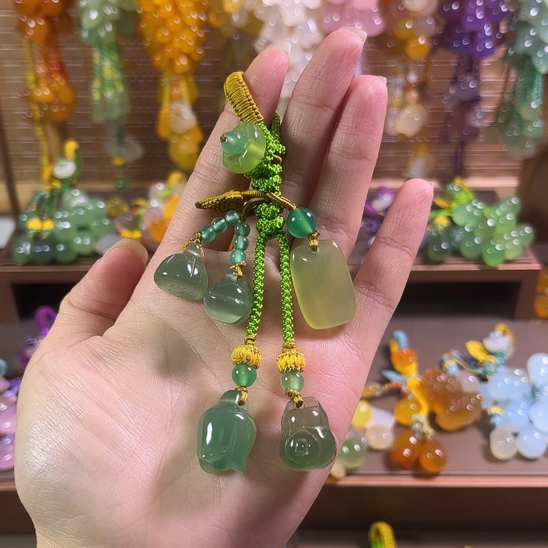 玛瑙/玉髓未镶嵌车挂