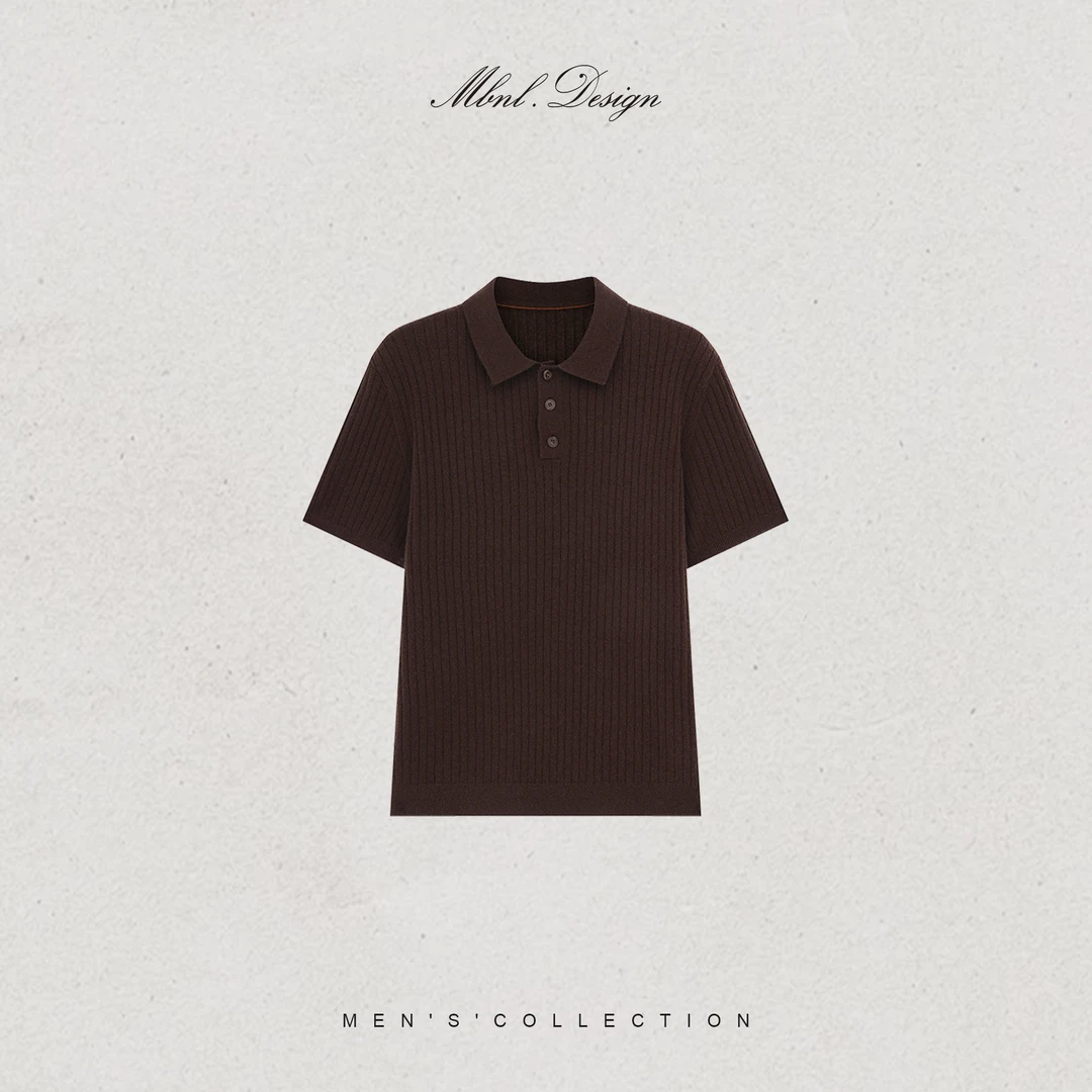 MBNL-F「Gentle Rib」秦磊男装粗纺纱线羊毛羊绒混纺毛衫LL-WSY1152