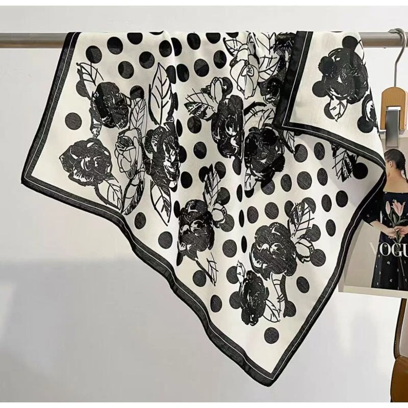 （350）高档丝巾围巾女士披肩新款素雅百搭防晒优雅气质