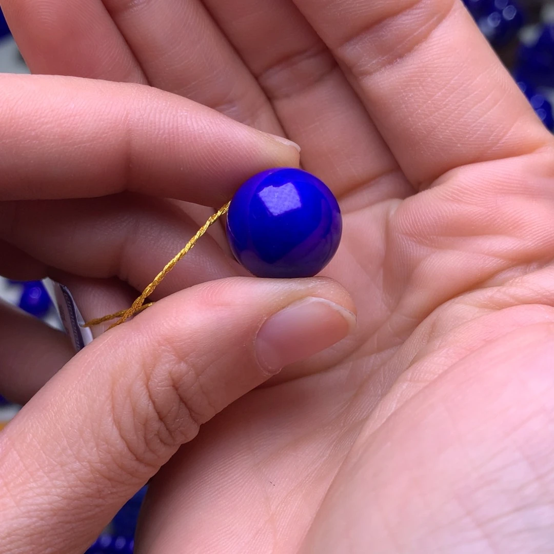 青金石单珠未镶嵌15.3mm