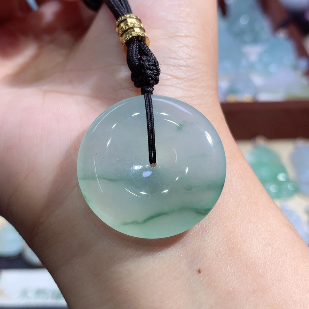 吊坠(不含链)未镶嵌翡翠平安扣