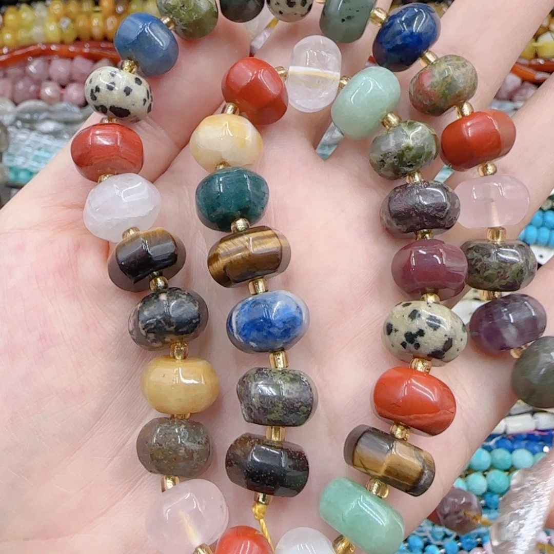 未镶嵌玛瑙/玉髓珠宝半成品多宝南瓜一条卡12