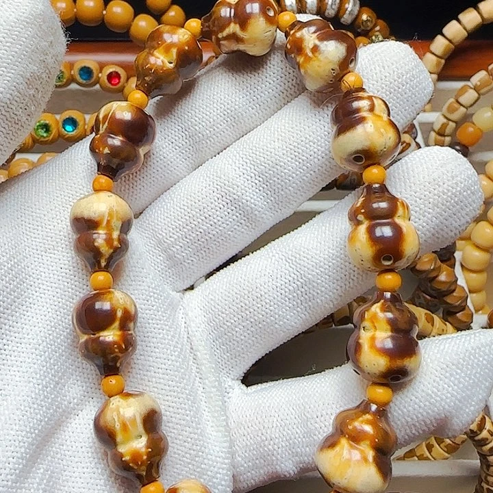 手串紫金鼠微瑕福禄小葫芦半实心花鼠12.5