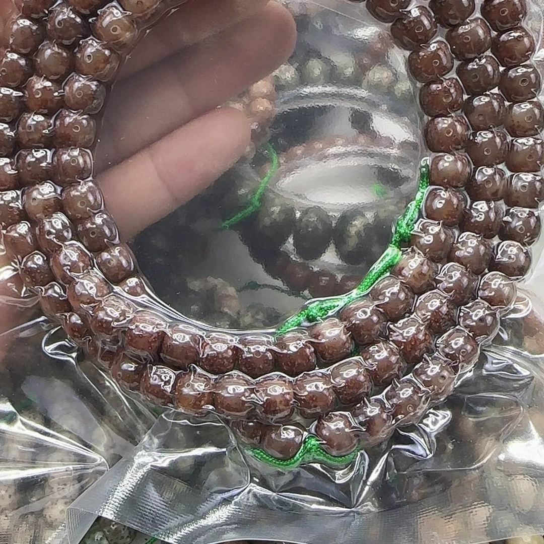 星月菩提手串60尽头粉皮星月菩提87-108