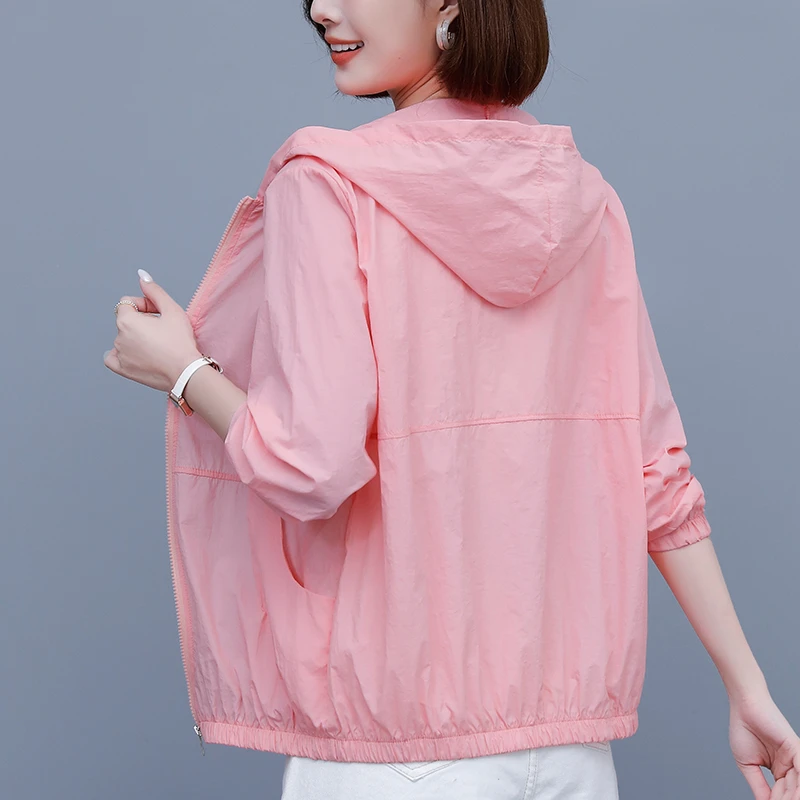 【80-190斤】大码防晒衣女士2025夏季新款透气短款中年妈妈显瘦上衣