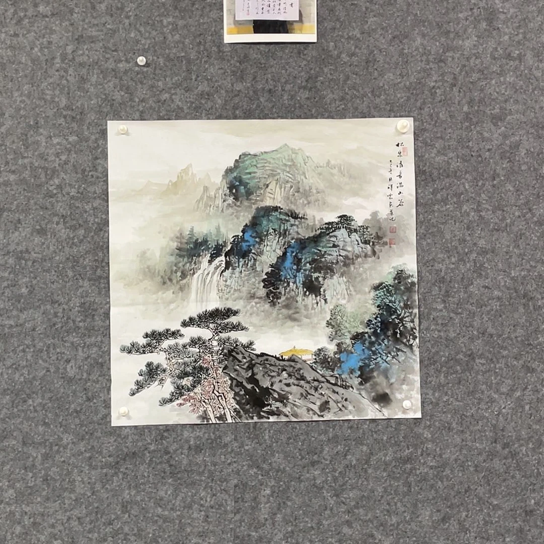 国画四尺斗方68.68画芯 捡漏 带合影 李祥云老师