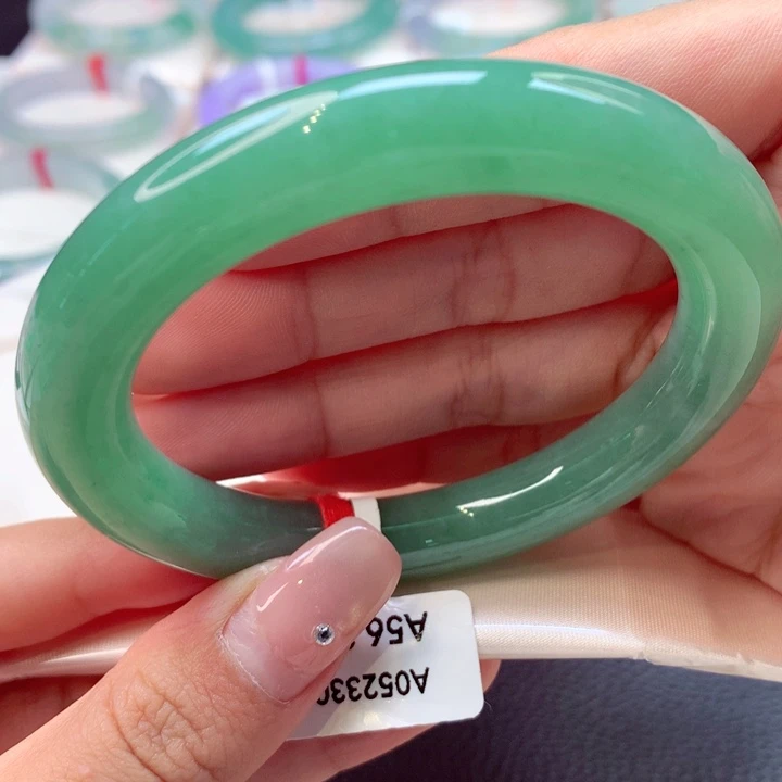 未镶嵌手镯翡翠圆条39号66