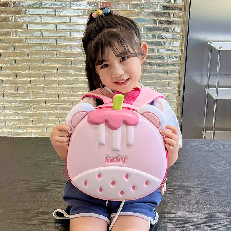 幼儿园儿童书包可爱卡通男童宝宝蛋壳双肩包女孩洋气轻便研学背包