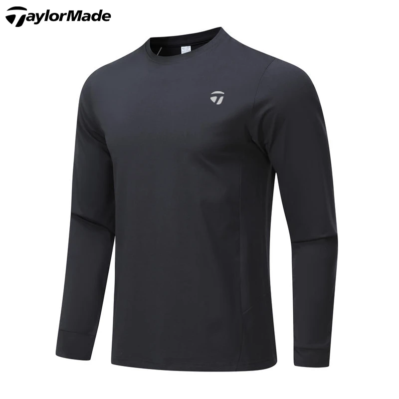 TaylorMade泰勒梅高尔夫服装新款男士春季运动时尚透气长袖上衣