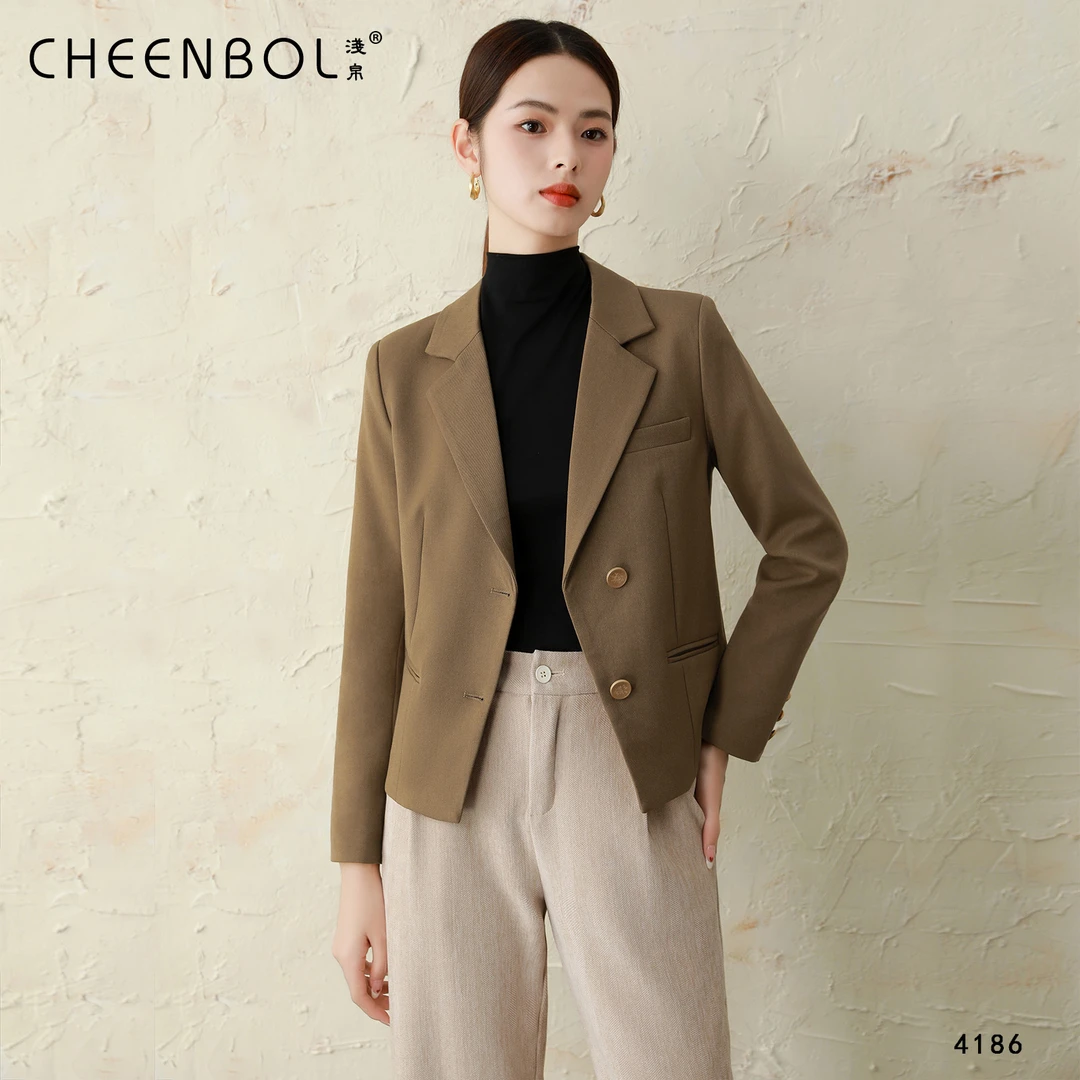 4186休闲小西装外套女春秋新款收腰修身气质百搭西服上衣轻奢小众