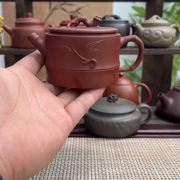 紫砂茶壶宜兴原矿紫砂半手170CC