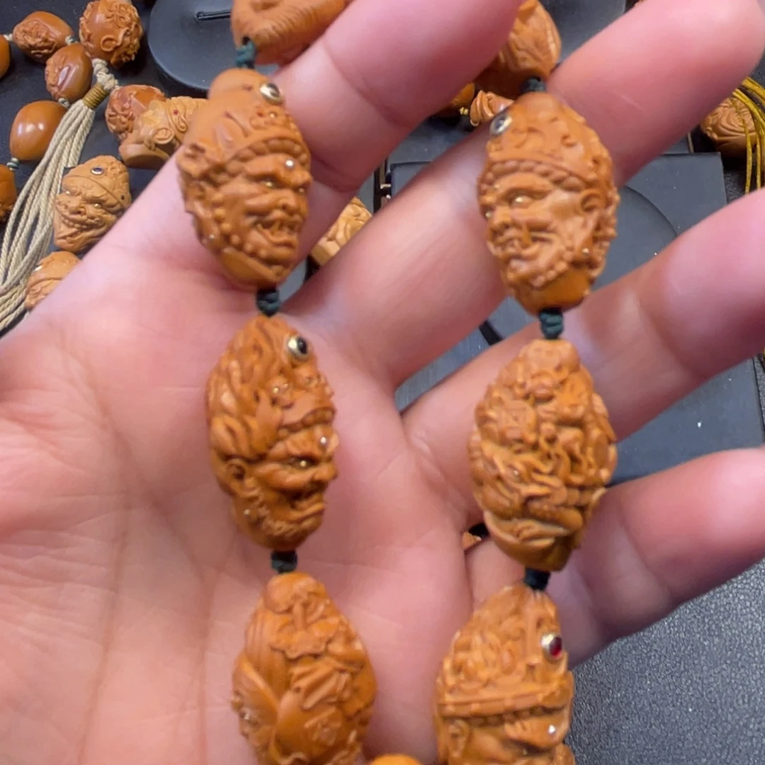 手串/手链橄榄核八宝五色财神橄榄核手串