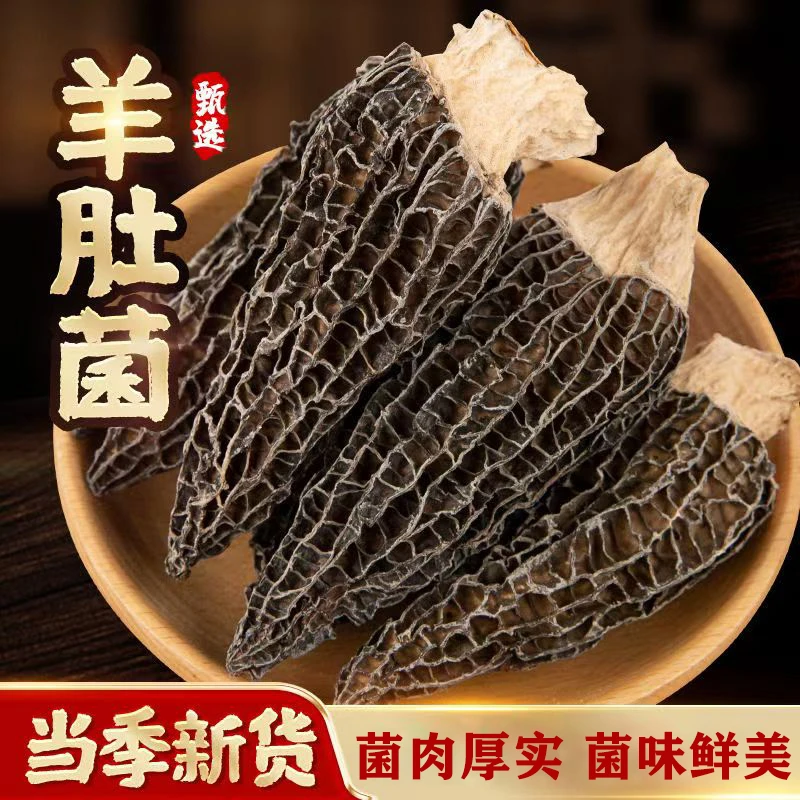 桂林鹿茸菇羊肚菌干货干度足日晒煲汤鲜美特产食材