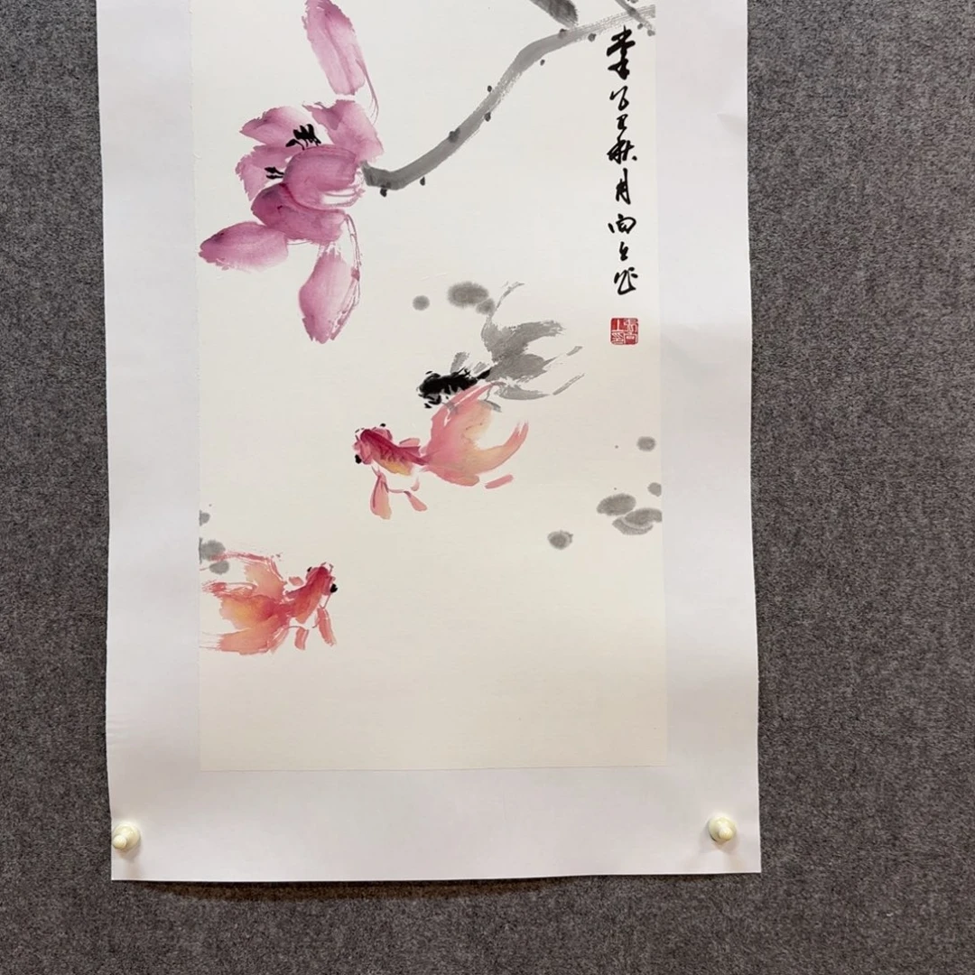 国画向上老师手绘作品