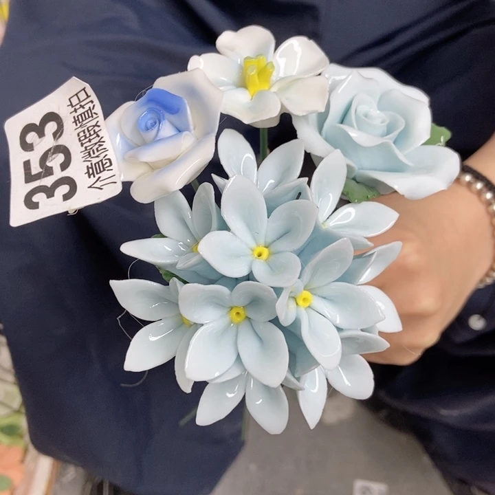 杯手工制作陶瓷花