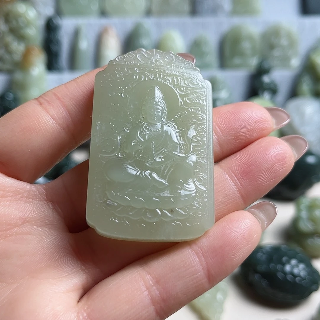 和田玉未镶嵌挂件