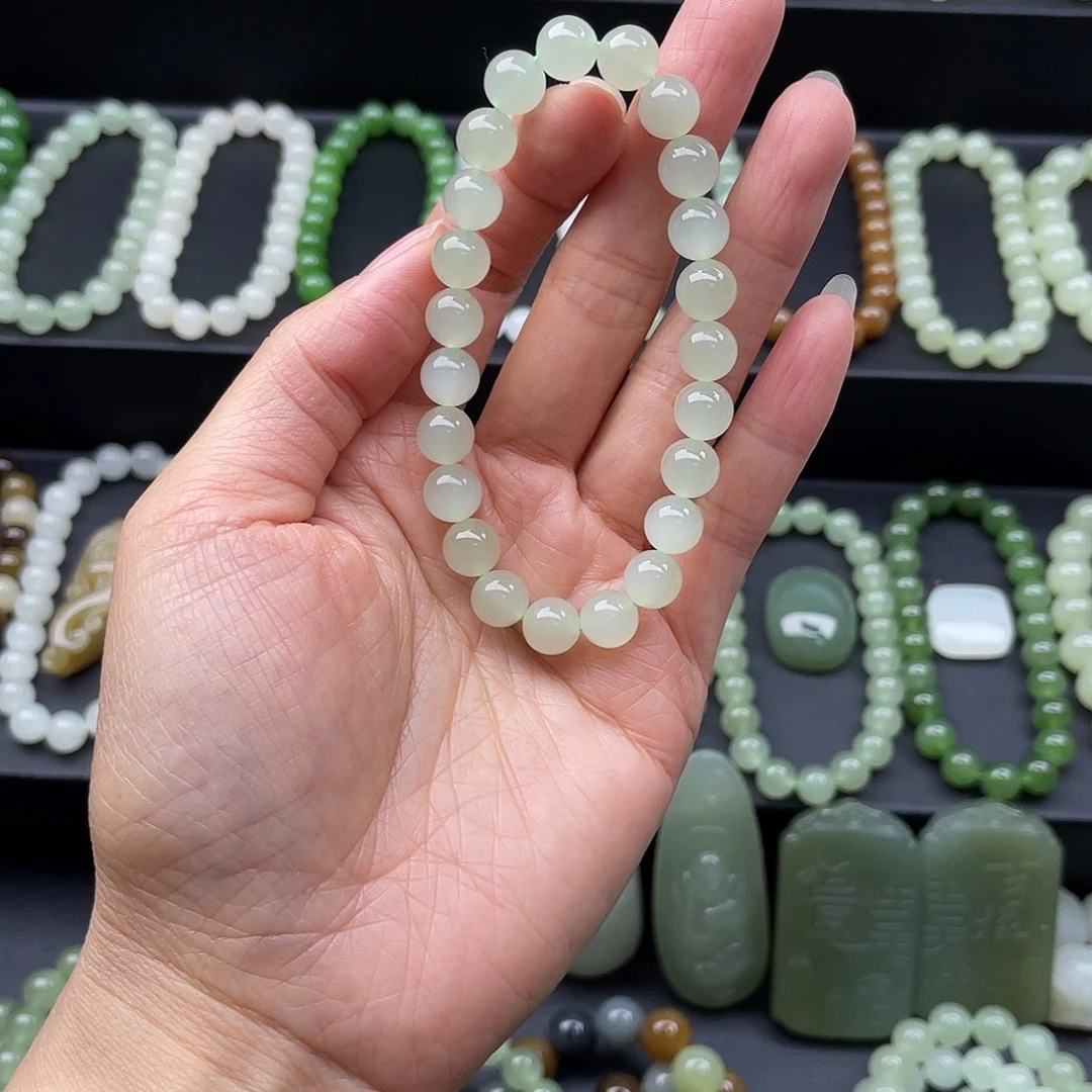 和田玉未镶嵌手链