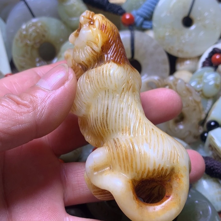 未镶嵌和田玉挂件猎****Y