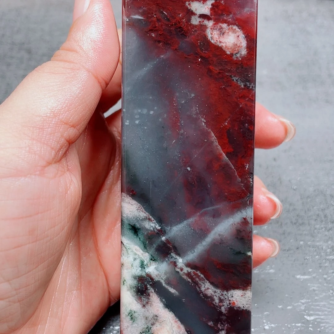 【闪购商品】玉桂林鸡血玉印章镇尺29