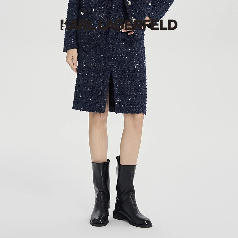 【诗语专属】KARLLAGERFELD2025秋季新款半身裙老佛爷M26E1208