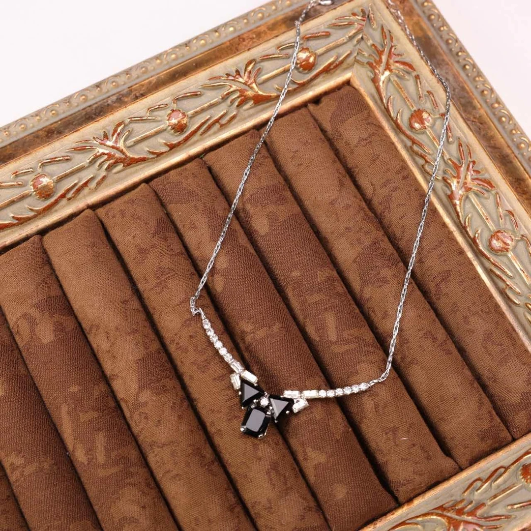 95新 DIOR/迪奥 柚礼中古/迪奥黑色项链CG512009