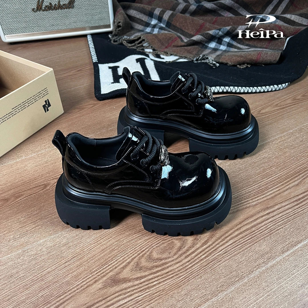【HeiPa】付小付家春季穿新款厚底带时尚韩版靴子女款