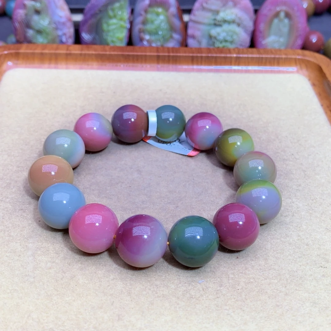 玛瑙未镶嵌手链盐源