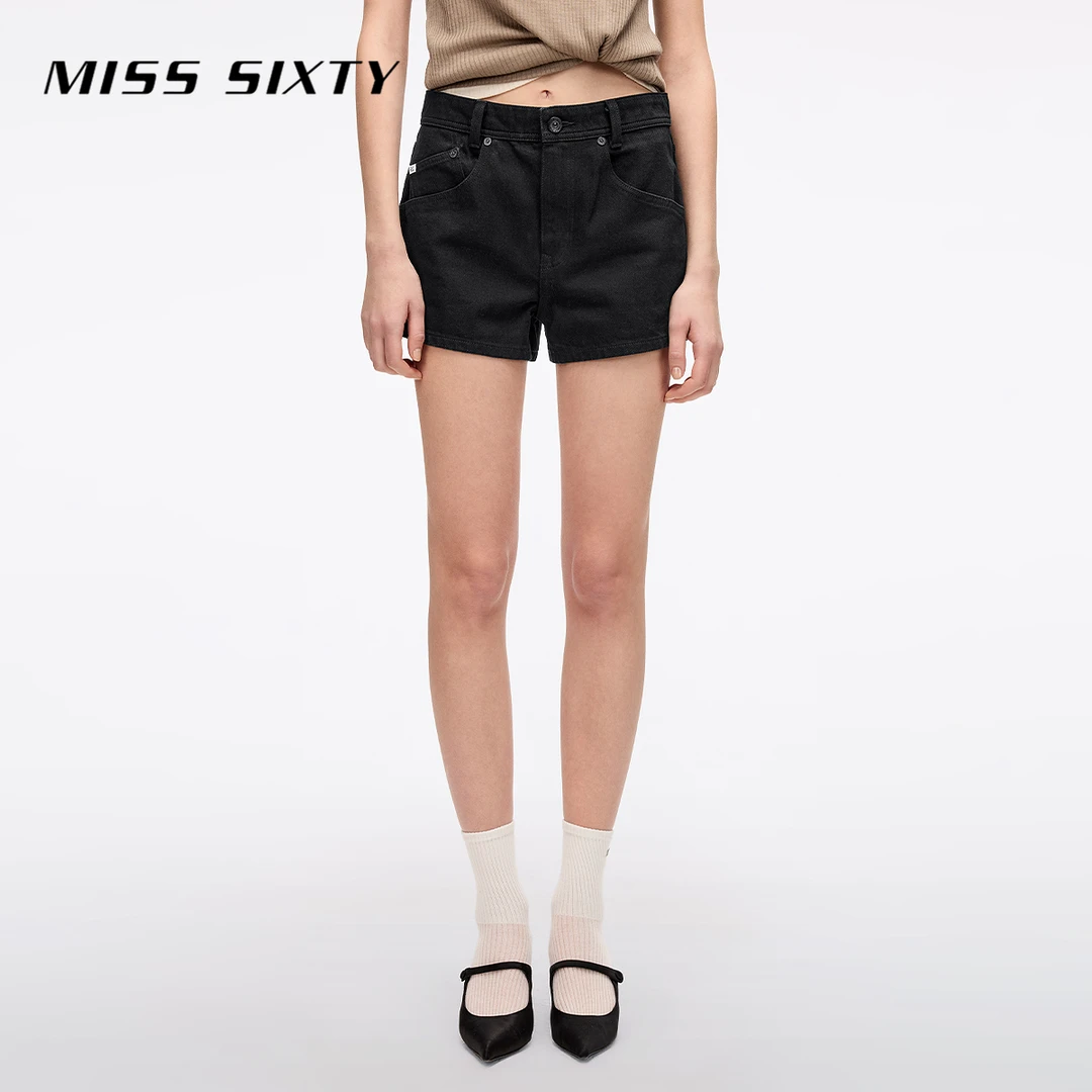 【进口牛仔面料】Miss Sixty2025夏季新款牛仔短裤女百搭显瘦休闲