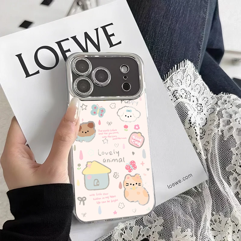 爆款可爱动物适用于苹果17Promax手机壳16/15max全包保护壳