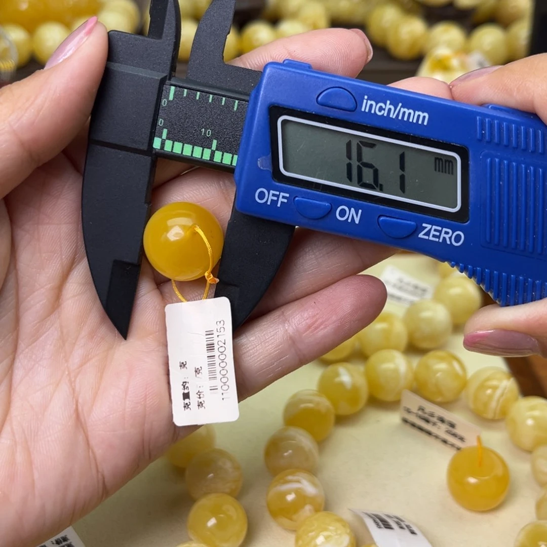 未镶嵌颈饰蜜蜡華*16+单珠
