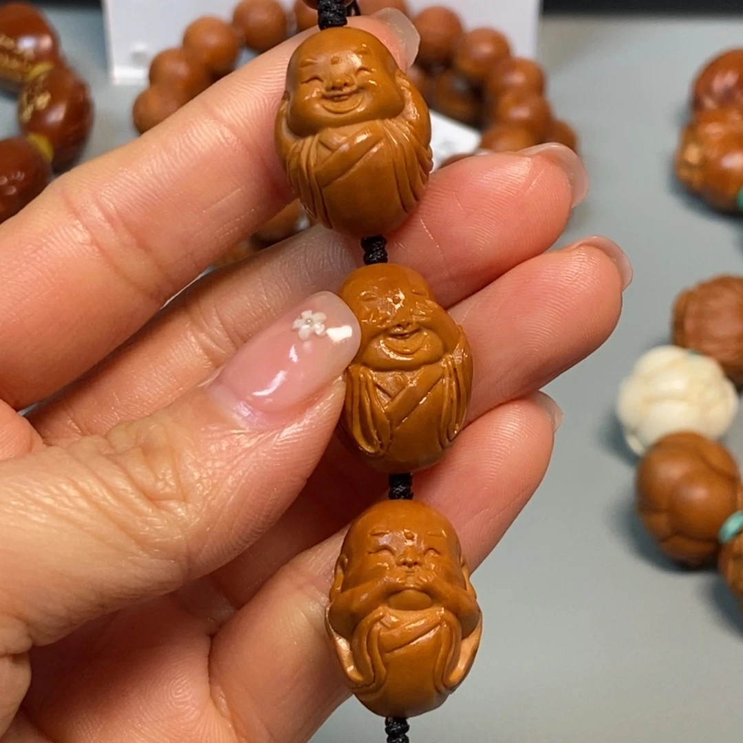 橄榄核手串/手链三不小和尚