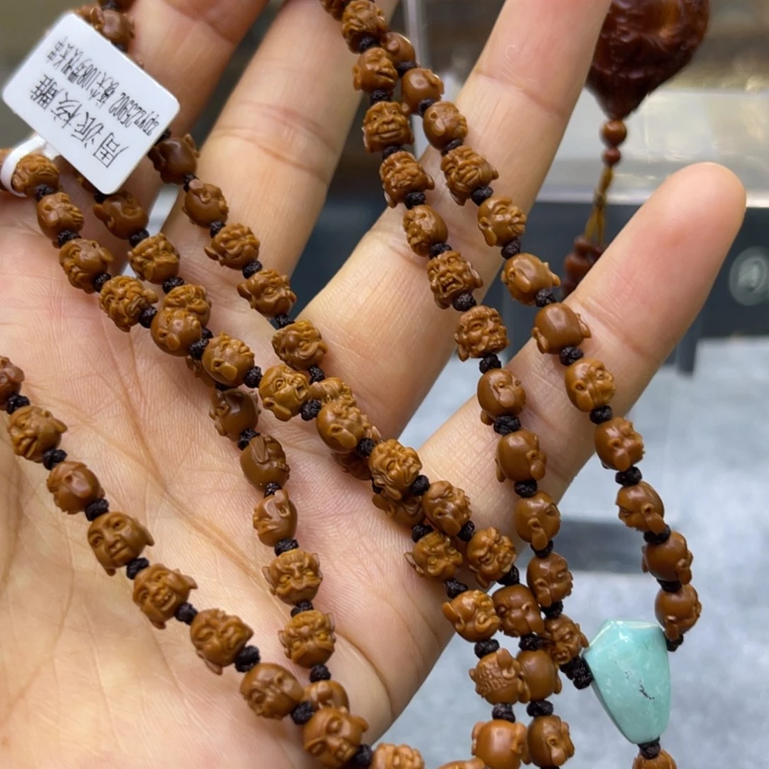 吊坠橄榄核核尖脖挂108