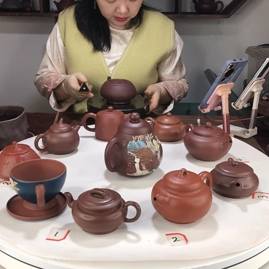 艺***灯茶壶紫砂紫泥汉瓦