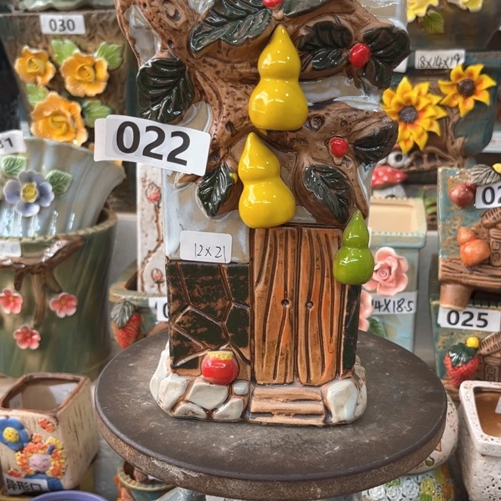 紫砂花盆粗陶材质多肉花盆