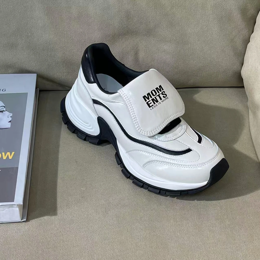 927【米白色】四季新款运动休闲老爹鞋厚底5cmG