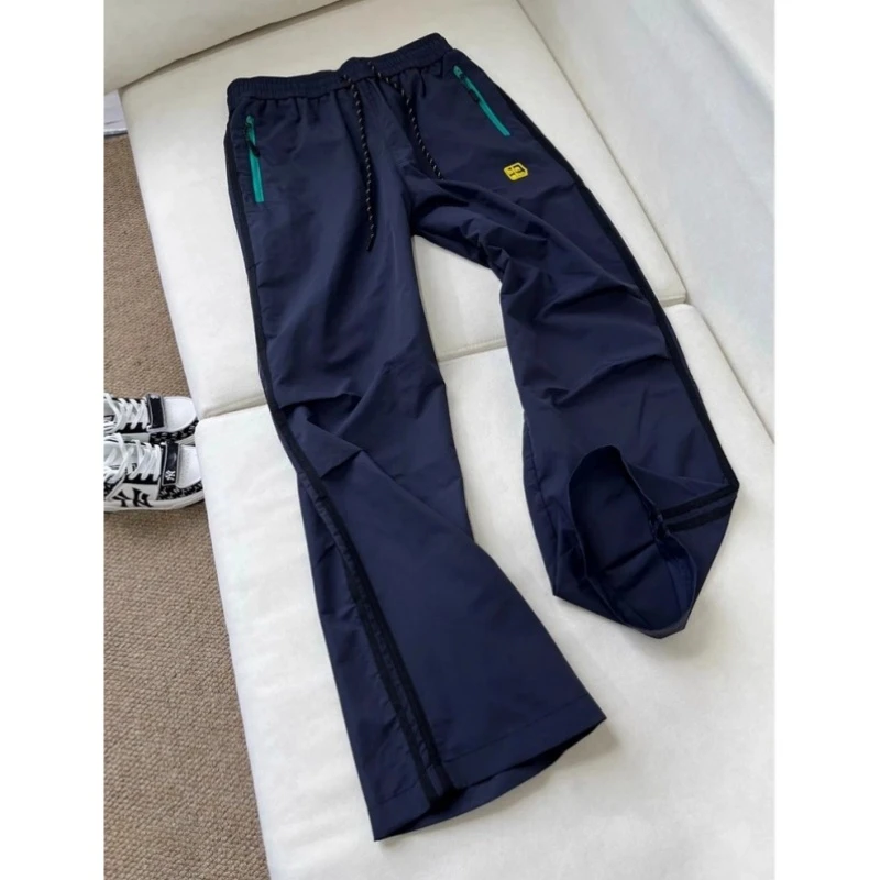 大码300斤美式街头立领设计感冲锋裤初秋男女慵懒休闲运动工装裤