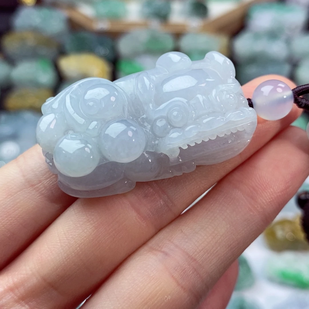 翡翠未镶嵌颈饰天然
