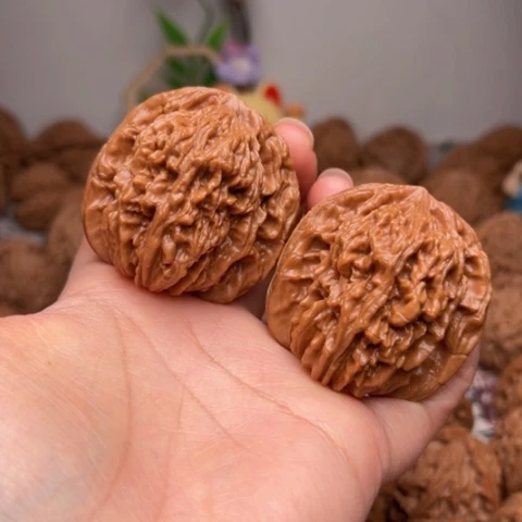 吊坠文玩核桃44加全品四座楼51.8克