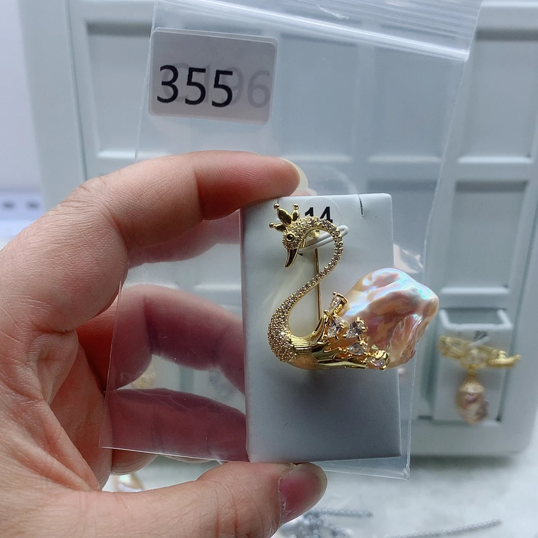 淡水珍珠吊坠(不含链)合金
