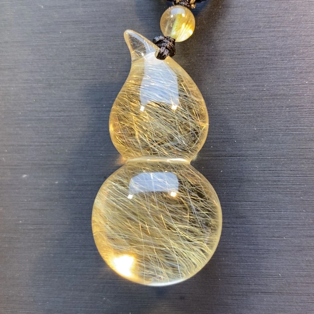 未镶嵌水晶颈饰金发晶葫芦吊坠